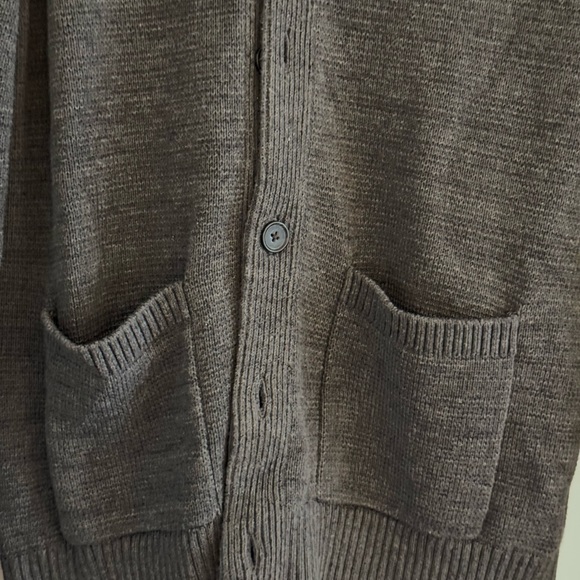 Banana Republic Men's Charcoal Cardigan Sweater - Picture 4 of 7